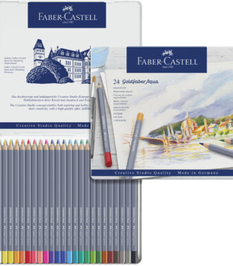 Faber-Castell Aquarelkleurpotloden, 24 stuks in metalen etui