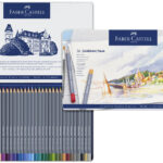 Faber-Castell Aquarelkleurpotloden GOLDFABER, metalen etui met 36 potloden