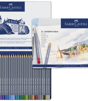 Faber-Castell Aquarelkleurpotloden GOLDFABER, metalen etui met 36 potloden