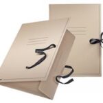 Esselte Tekenmappen A3, met linten, naturelbruin