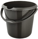 Reinigingsemmer 'mika eco', rond, 10 liter, grafietkleur.