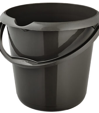 Reinigingsemmer 'mika eco', rond, 10 liter, grafietkleur.