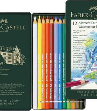 Faber-Castell aquarelkleurpotloden Albrecht Dürer, metalen doos van 12