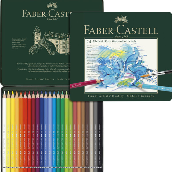 Faber-Castell Aquarelkrijt 'Albrecht Dürer', etui met 24 stuks