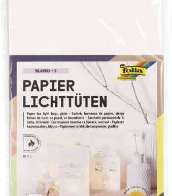 Papieren zakjes, wit, klein