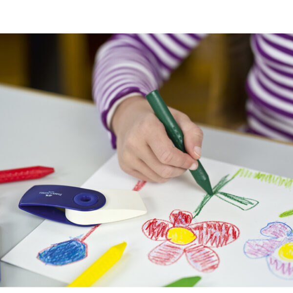 Faber-Castell uitwisbare krijtstiften Jumbo, doosje met 12 stuks