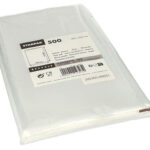 Transparante platbodems, afmeting: breedte 180 mm, hoogte 300 mm