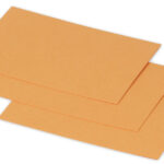 Clairefontaine Minikaartjes 70 x 95 mm, sinaasappelkleur