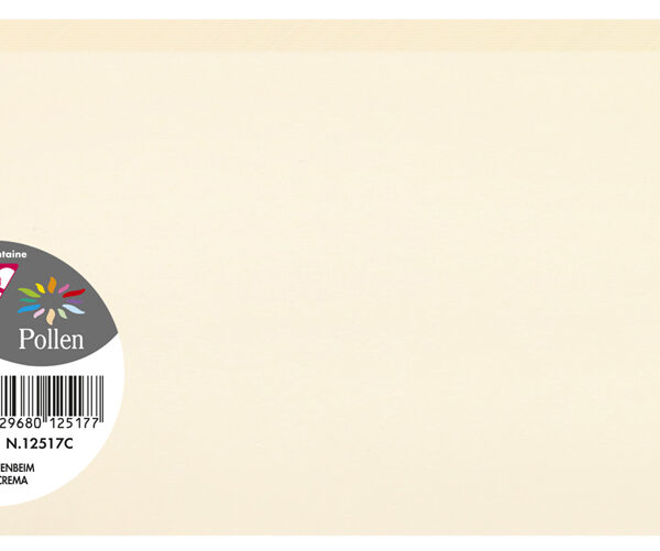 Clairefontaine dubbelkaart dubbel langwerpig, ivoortint