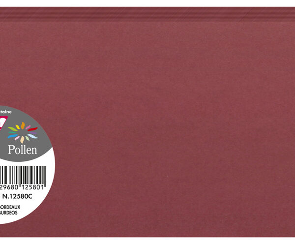 Bordeauxrode dubbele kaart DL van Clairefontaine