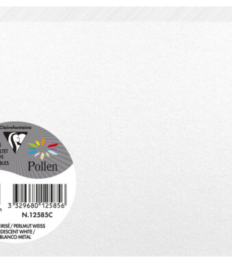 Clairefontaine paarlenmoerwitte dubbele kaart C6