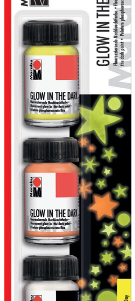 Marabu nachtlichtverf gloeiende sterren