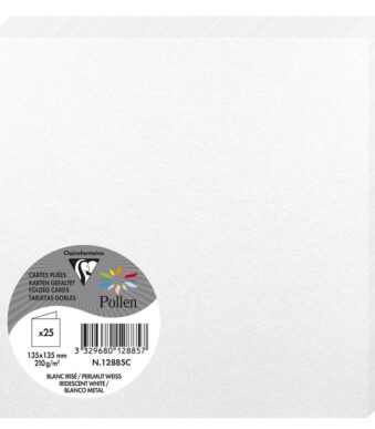 Parelmoeren dubbelkaart 135 mm van Clairefontaine