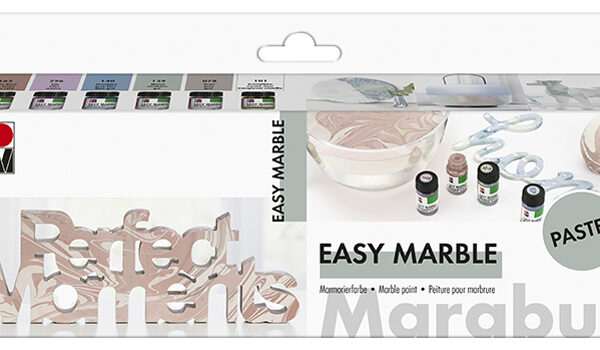 Marmerverf set pastelkleuren