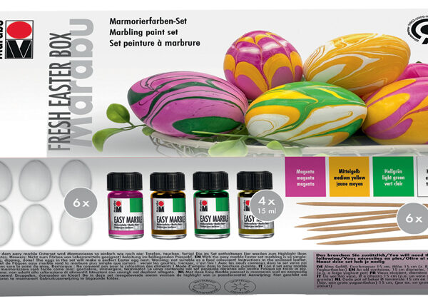 Marabu Marmerverfset 'Frisse Paasbox'