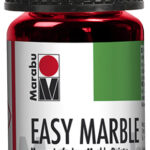 Marabu marmerverf 'Easy Marble', kersrood, 15 ml, glas.