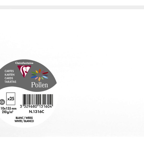 Clairefontaine Kaarten Gebroken Wit C6