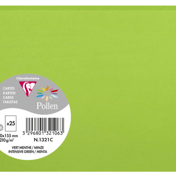 Muntgroene envelop C6 van Clairefontaine