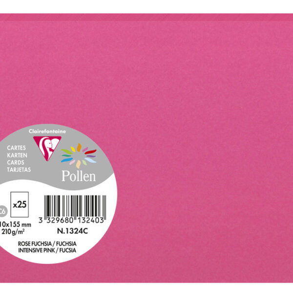 Clairefontaine fuchsiakleurige briefkaart C6