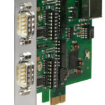 PCI Express-kaart met 2x RS232/422/485, galvanisch geïsoleerd