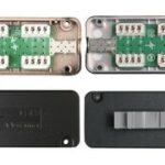 Verbindingsmodule categorie 7A (plat) met adapter