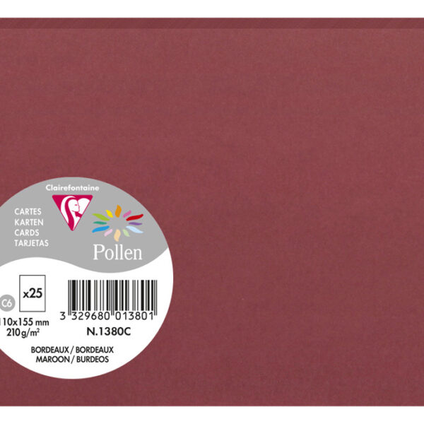 Clairefontaine bordeauxrode envelop C6
