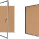 Magneetbord met voorzetruit, 6 x A4 formaat, voor binnen