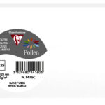 Kaartjes Clairefontaine 82 x 128 mm, wit