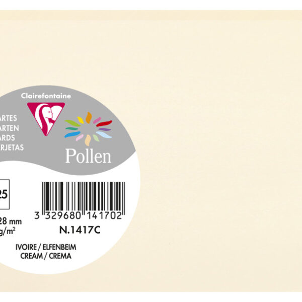 Polenkaarten ivoor 82 x 128 mm Clairefontaine
