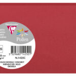 Clairefontaine kaartjes kersrood, 82 x 128 mm