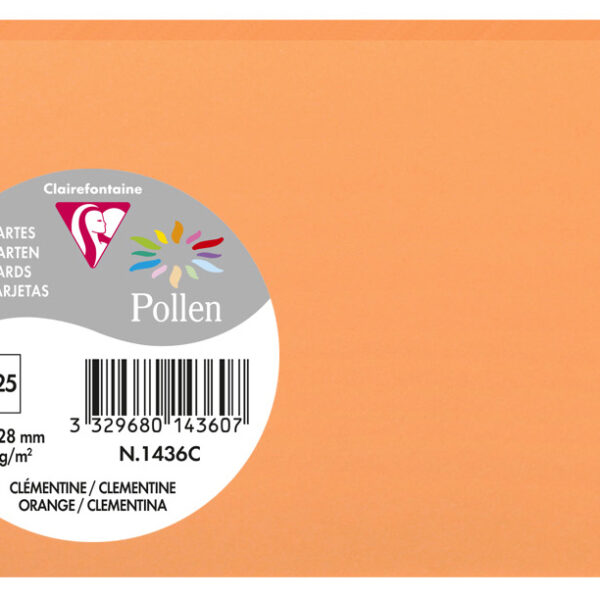 Clairefontaine Kaartjes Sinaasappelkleur 82 x 128 mm