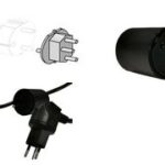 Zwitserse netadapterplug, kunststof, zwart