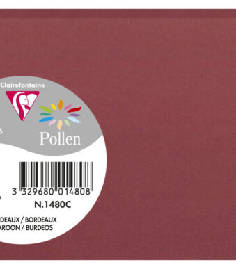 Clairefontaine bordeauxrode briefkaarten 82 x 128 mm