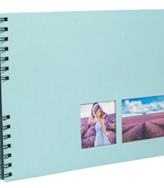 Exacompta spiraalbundel Milano voor foto's, 320 x 220 mm, turkoois