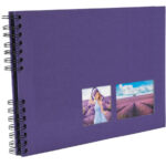 Exacompta Spiralfotoalbum Milaan, 320 x 220 mm, paars