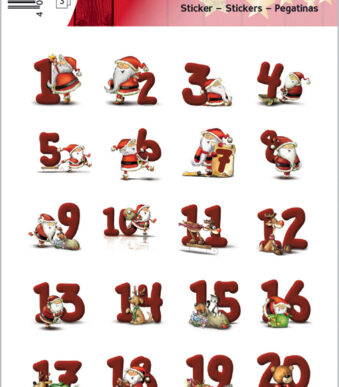 Herma feestkleverstickers 'Pepernotengetallen'