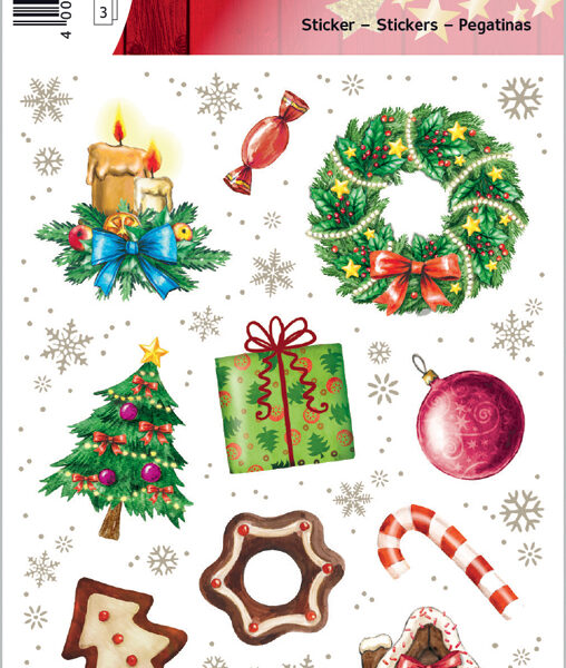 Decoratiestickers 'Kersttijd'