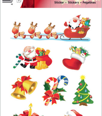 Herma kerststickers 'Kerstman'