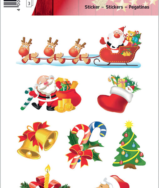 Herma kerststickers 'Kerstman'