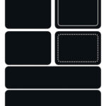 Tafel-etiketten Huiselijk Gevoel 'Rechthoeken'