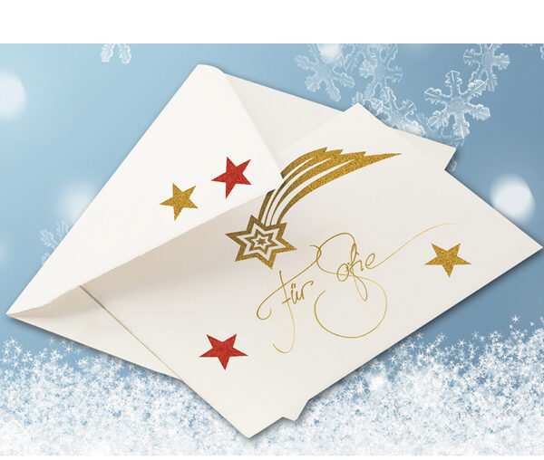 Herma kerstplaatjes met glittersterren, displayverpakking.