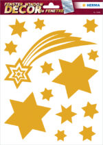 Herma gouden sterren raamsticker
