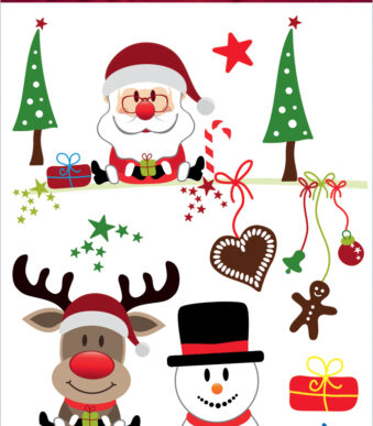 Raamsticker 'Kerstplezier'