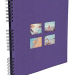 Exacompta spiraalgebonden fotoalbum Milano, 320 x 320 mm, paars