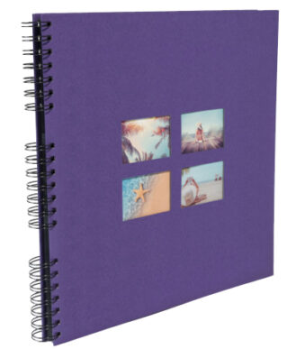 Exacompta spiraalgebonden fotoalbum Milano, 320 x 320 mm, paars