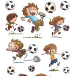 Herma Kleurrijke Voetballen Stickervellen