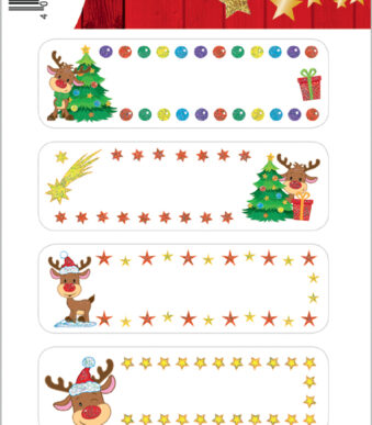 Stickervellen Kerst 'Klein Rendier'