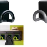 Magnetische garderobehaak 'FIL', zwart