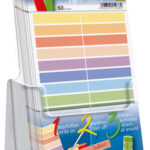 Herma multikleur stiftetiketten met acrylhouder