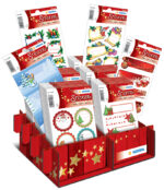 Herma kerstcadeaustickers, displayverpakking